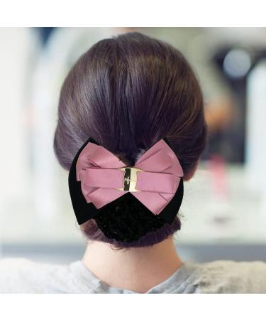 URFEDA Professional Hair Clip with Bow Women's Hair Clip Professional Hair Bun Cover Hair Clips Net Hair Net 3D Bow Bow Knot Decor Hair Clip Hair Net - Buy Online on GoSupps.com
