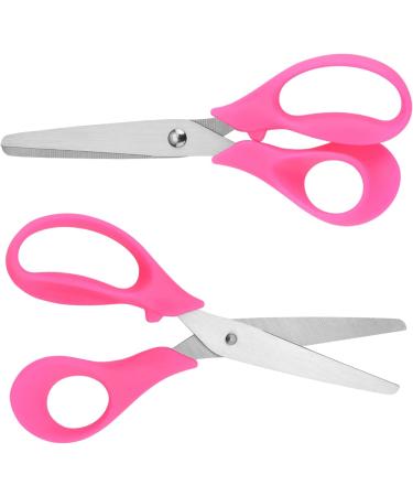 Left Handed Kids Craft Scissors - Set of 3 Blunt Safety Scissors for Ages 3+ - Stainless Steel with Soft Comfort-Grip Handles - Buy Online on GoSupps.com