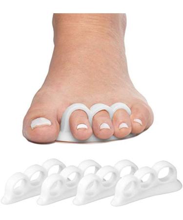 4x Silicone Gel Toe Separator for Hallux Valgus - Premium Forefoot Pad for Pain Relief | International Shipping - Buy Online on GoSupps.com