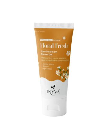 FloralFresh Jasmine Bloom Shower Gel | With Algae Gotukola & Jasmine Extract | Luxurious Refreshing Cleanse | Hydrates & Soothes Skin | Invigorating Floral Scent | For All Skin Types - 200ml