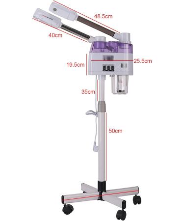 Vaporisateur 2 en 1 pour sauna facial chaud et froid buse rotative 360 et poulie vap pour salon de beaut soin du visage - Buy Online on GoSupps.com