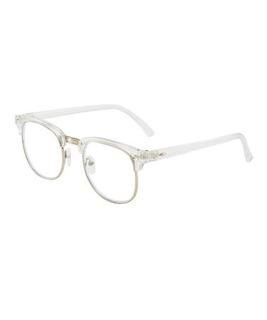 Short -sighted glasses myopia myopia glasses with diopters -0.50 for men women stylish glasses frame transparent white transparent white -50