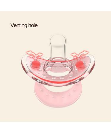 Sunaomni Mam Dummies - Baby Silicone Pacifier for Newborns & Toddlers | Multifunctional Breastfed Baby Supplies | Pink - Buy Online on GoSupps.com