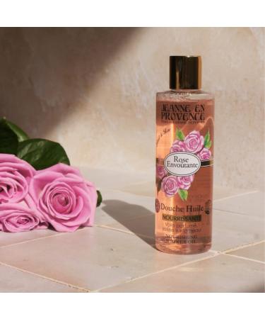 Jeanne en Provence Rose Shower Oil 250ml - Luxurious Hydrating Bath Experience | Shop Internationally - Buy Online on GoSupps.com