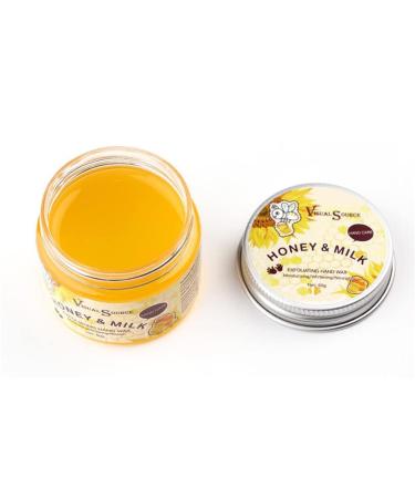 50g Honey Hand Mask Hand Wax Moisturizing Whitening Skin Care Exfoliating Calluses Removal Mask Hands Care Essence Cream (3 PCS)