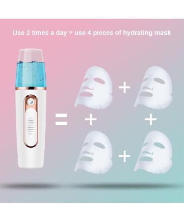 dijiusidy Mini Mist Face Sprayer Diffuser Rechargeable Moisturizing Facial Mister Nebulizer Travel Spray Atomizer Steamer Instrument Pink - Buy Online on GoSupps.com