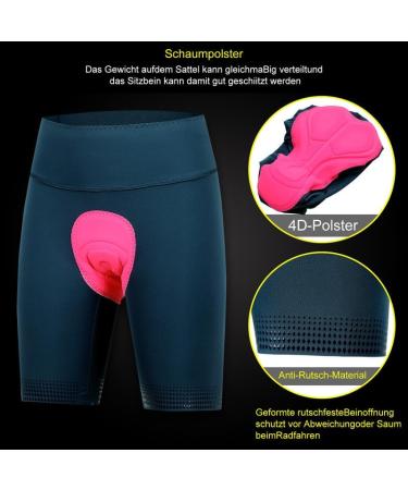 Beroy Women's 4D Padded Cycling Shorts - Breathable & Fast Drying XXL Navy Blue for Ultimate Comfort - Buy Online on GoSupps.com