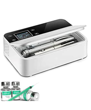 Insulin Cooler Refrigerated Box Portable Car Refrigerated Travel Case with LED Display Keeping Cooling 2-8 for Diabetic Medication Organizer