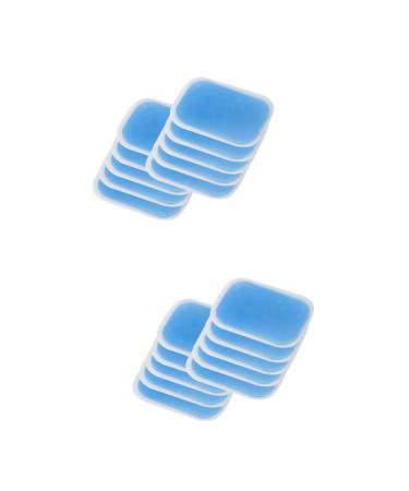 Ultechnovo 60 Stk Fitness Matte Fitness Pads Massage Matt Gym Mat fitness equipment Gelpads for abdominal stimulators Replacement gel pads Gel pads for Bollenoner Hydrogel Patch Hydrogel sticker Gel-Pad