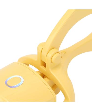 Heated Eyelash Curler USB Rechargeable Electric Eyelash Curler with 2 Temperature Modes 65 C and 85 Type C Recharging 230mAh Battery 230mA-300mA (Yellow) - Buy Online on GoSupps.com
