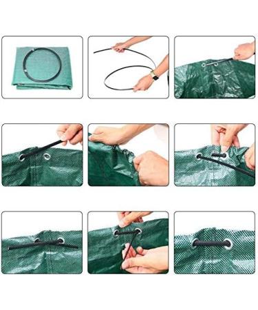 Spkaodngo 270L Waste Bag Strong Waterproof Heavy Duty Reusable Foldable Rubbish Grass Sack - Buy Online on GoSupps.com