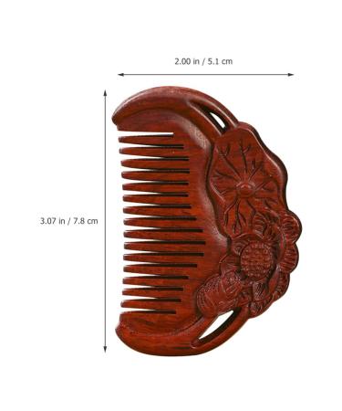 Fomiyes Wide Tooth Massage Comb - Sandalwood Scalp Massager & Hair Comb | Perfect Gift - Buy Online on GoSupps.com