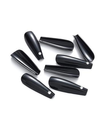 Brishow Long Pink Coffin False Nails - 24 Pcs Ballerina Acrylic Press-On Nails for Women & Girls - Buy Online on GoSupps.com