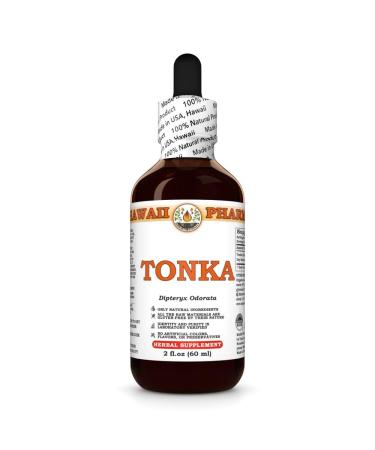 Hawaii Pharm Tonka Extract, Tincture for Energy and Respiratory Comfort, Promotes Vitality, Soothes Coughs and Throat, Supports Lymphatic Wellness, Fights Fatigue - 2 fl.oz 2 Fl Oz (Pack of 1)