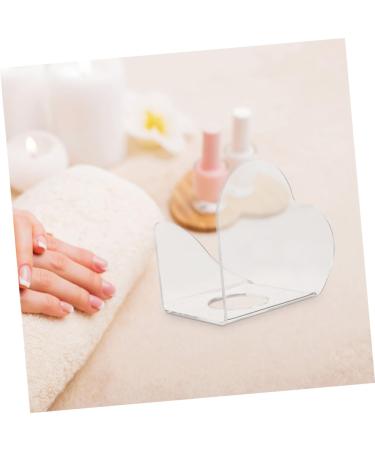 Ipetboom 2 Pi ces Palette de Nail Art Transparente Acrylique Forme C ur Plateau M lange Vernis Ongles Portable et Pratique avec Pr sentoir pour Accessoires Manucure et Salon Professionnel - Buy Online on GoSupps.com