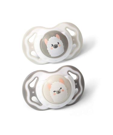BabyOno Symmetrical Silicone Teat 3-6 m Grey