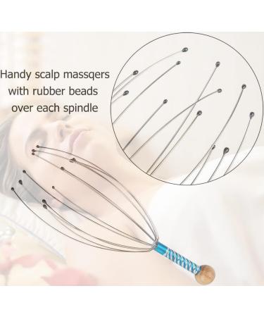 2-Piece Head Massager Set - Relaxing Head Scratchers with 12 Massage Fingers for Ultimate Relaxation - Buy Online on GoSupps.com