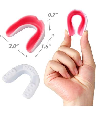 Vanmor 6 Pack Youth Mouth Guard for Kids - Double Colored Teeth Braces with Case - Ideal for Football, Basketball, MMA, and More - Moldable Mouthpiece for Boys and Girls - Buy Online on GoSupps.com