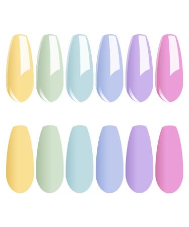 Vishine Gel Nail Polish Kit SPRING CREME Collection | 6 Pastel Colors Set 8ml | Nail Lamp Gel Polish Set Manicure - Buy Online on GoSupps.com