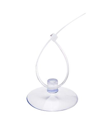 Savita 20 pieces aquarium suction cups suction hooks with removable hooks and 40 adjustable zippers for aquarium binding moss plants shrimp nest