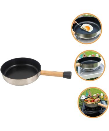 CIMAXIC Camping Portable Pan Non Stick Fry Pan Flat Skillet Griddle Pan Pans Non Stick Cooking Utensils Camping Cookware Camping Frying Pan Handheld Pan Stainless Steel Egg Pancake Skillet - Buy Online on GoSupps.com