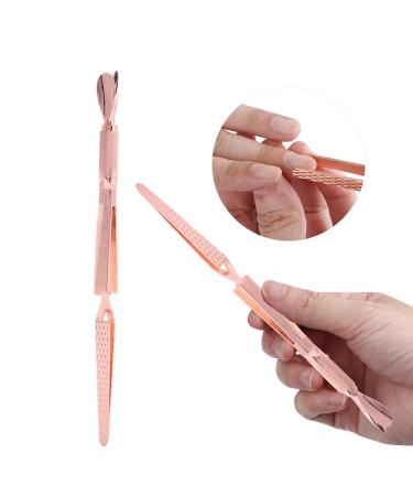 Multi-Functional Nail Tweezers & Pinchers for Perfect C-Shape Nails | Nail Art Tool in Ros gold - Buy Online on GoSupps.com