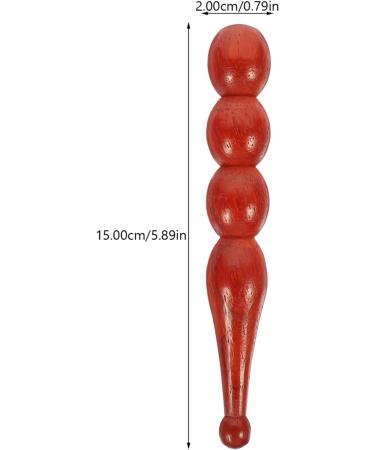 Oatipho 2-St Acupuncture Thai Foot Massage Device | Wooden Roller Massager for Body & Reflex Zone - 13x2.5cm - Buy Online on GoSupps.com