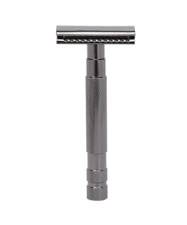 Ankroyu safety razor men's razor double edge razor hygiene gasier residents manual razor vintage-style edge razor safety razor with zinclear edge (black)