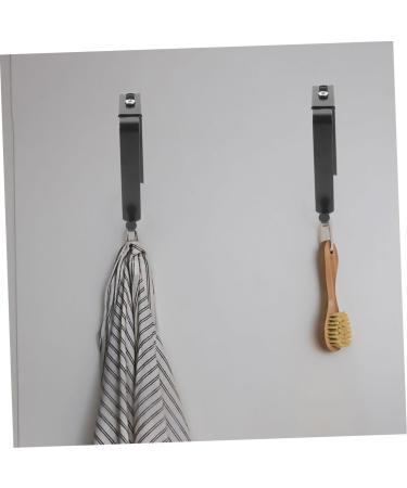 Alipis 2pcs Hook Storage Hangers Clothes Rack Hooks Door Hanger Hook for Hats Hook Door 8.00X3.70X1.30CM Black - Buy Online on GoSupps.com