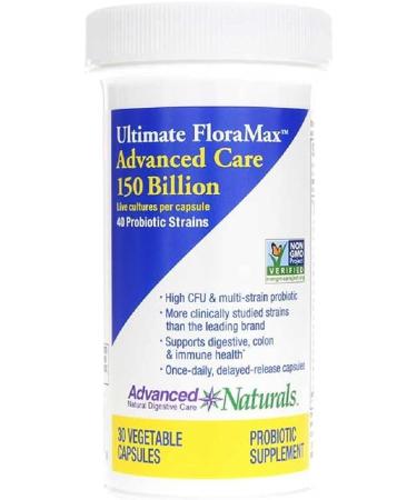 Advanced Naturals Ultimate Floramax 150 Billion Caps, 30 Count, White
