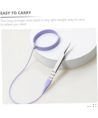 BELLIFFY Tweezers Silicone Bracelet Lash Tweezers Bracelet Lash Tweezer Wristband Professional Tweezers Useful Lash Tweezer Makeup Lash Applicator Pro Tools Eyelash Tools Purple - Buy Online on GoSupps.com