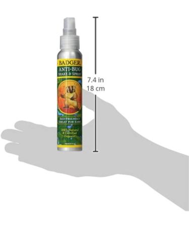 Badger Anti-Bug Shake & Spray - 4 fl oz Natural Insect Repellent - Buy Online on GoSupps.com