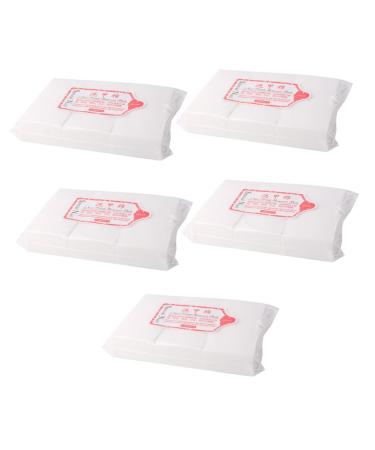 POPETPOP POPETPOP 3000 Pieces Organic Nail Polish Cotton Cosmetic Cleaning Wipes Nails Lint Free Wipes Organic Thicken White Nail Remover
