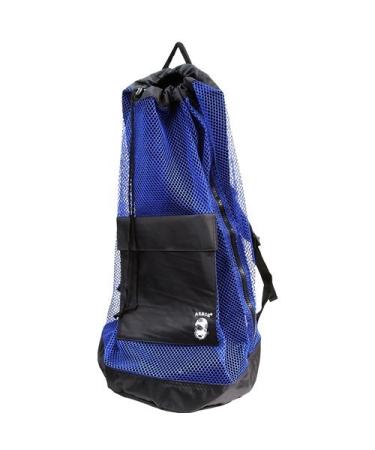 Armor Heavy Duty Nylon Mesh Backpack (Blue) Perfect for Diving or any beach/boating trip
