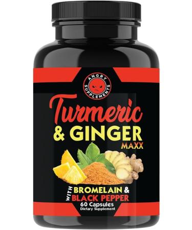 Angry Supplements Turmeric Ginger Maxx + Apple Cider Vinegar with Beet Root 2-Pack Wellness Bundle Supports Energy Digestion and Daily Vitality Natural Herbal Capsules for Men & Women - Buy Online on GoSupps.com
