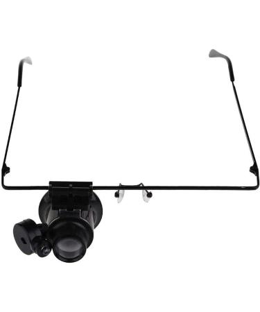 Portable Magnifier for Reading Magnifier Hd 20X Magnified LED Light Eye Suitable for Watch Repair Identification Circuit Board Repair Reading Aids Head Full of Stars