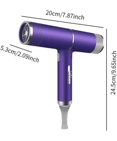 Oshhni Professional Hair Dryer Salons Blow with Nozzle Lightweight 100000 RPM High Speed Hairdryer Blow Dryer for Travel Home Salon - Buy Online on GoSupps.com
