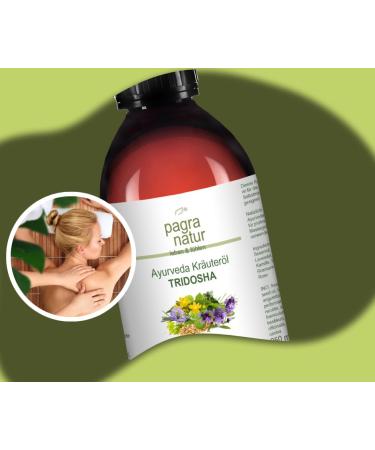 Buy Pagra Natur Ayurveda Massage Oil Tridosha 250ml - Herbal Oil for Balance & Wellness - Buy Online on GoSupps.com