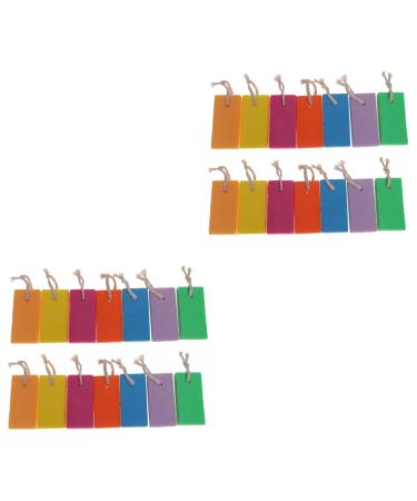 FOMIYES Lot de 2 Pierres Ponces pour liminer Les Peaux Mortes Outil Exfoliant pour Les Pieds P dicure Nettoyage Pierre Frotter Cordon 18 Pi ces