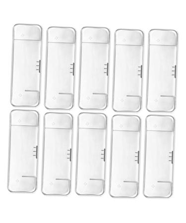 Healeeved 10 piece of box razor storage box safety razor case travel razor case razor holder manual razor lazier razor container wearable razor case suitcase