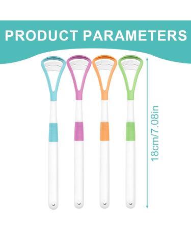 CPsyte 4-Piece 2-in-1 Tongue Cleaner Set | BPA-Free Tongue Scraping for Adults & Children | Improve Health & Fight Bad Breath - Buy Online on GoSupps.com