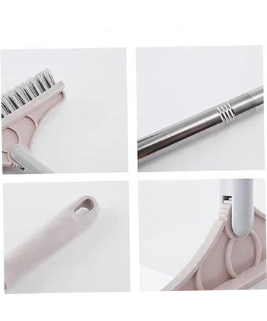 Shower Scrubber Floor Scrub Brush 2 in 1 44.09inch 120 Rotary Detachable Water Scraper Scrubber Cleaning Brushes for Bathroom Toilet Kitchen Khaki - Buy Online on GoSupps.com