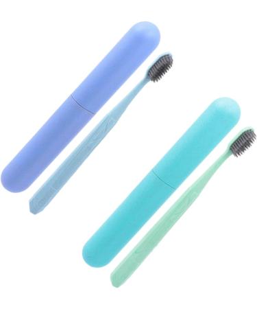 Buy Gatuida 4-Piece Travel Toothbrush Set - Soft Manual Wheat Gum Care with Case | Ultra Soft and Eco-Friendly - Buy Online on GoSupps.com