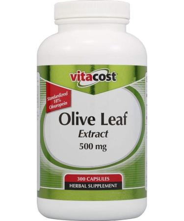 Vitacost Synergy Olive Leaf Extract -- 500 mg - 300 Capsules