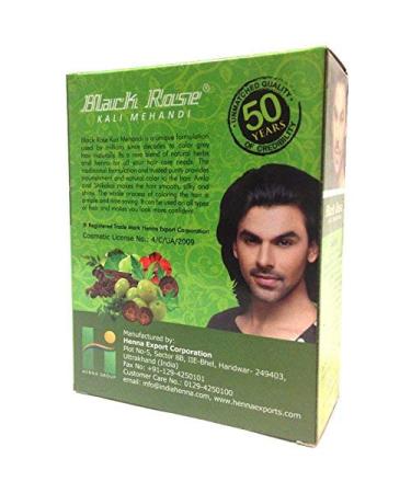Nexxa Black Rose Kali Mehandi - 60 Sachets (10gm Each) & Free Hair Dye Brush | International Shipping Available - Buy Online on GoSupps.com