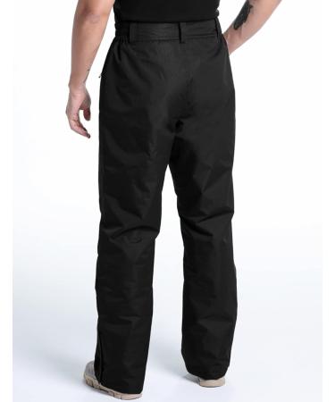 Kirkjub ur Skadi Men's Ski Pants - Snow & Water-Repellent Loose Fit Optimal Wind & Weather Protection - Black & Blue Size L - Buy Online on GoSupps.com