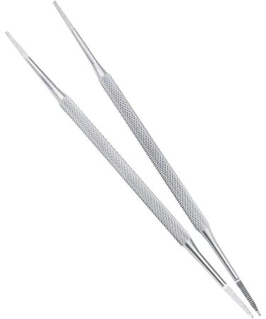 Nail Cleaner Tool 3Pcs Stainless Steel Double Sided Nail Cleaner Pedicure Nail Files Nail Pusher Spoon Cuticle Peeler Scraper Professional Pedicure Tools Nail Sets - Buy Online on GoSupps.com