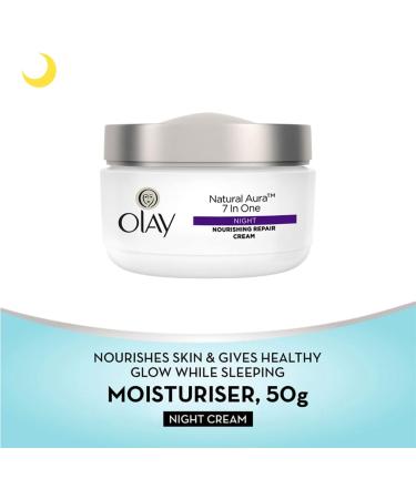 OLAY NATURAL WHITE 7 IN ONE NIGHT NOURISHING REPAIR CREAM 50 GM - Buy Online on GoSupps.com