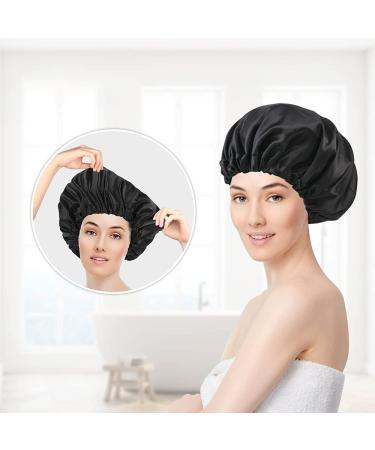 MDDZ 2pcs Silk Night Cap - Waterproof Satin Sleep Caps with Drawstring for Face Bath & Kitchen | International Shipping - Buy Online on GoSupps.com