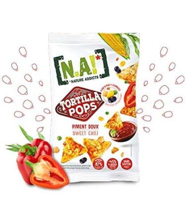 N / A! NATURE ADDICTS Tortillas Pop Sweet Chilli Puffed Corn/Vegetables 80 g - Buy Online on GoSupps.com